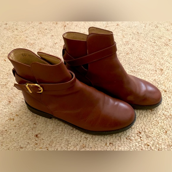 Hush Puppies Shoes - ✨Host Pick✨ Hush Puppies Brown Leather Ankle Boots Size 6